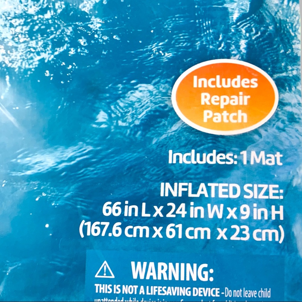 Play Day Transparent Lime Green Inflatable Pool Mat/Swimming Pool Raft. NEW! - Picture 9 of 10